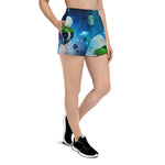 Ivory Universe - Women's Athletic Shorts