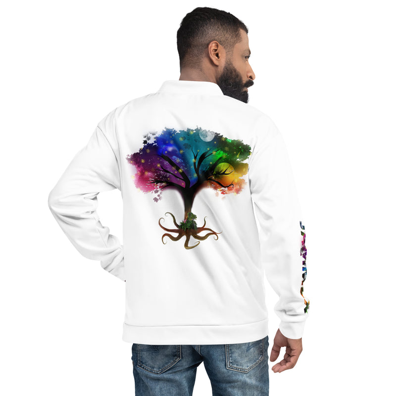 Sacred Tree Of Realms - Unisex Diamond Bomber Jacket