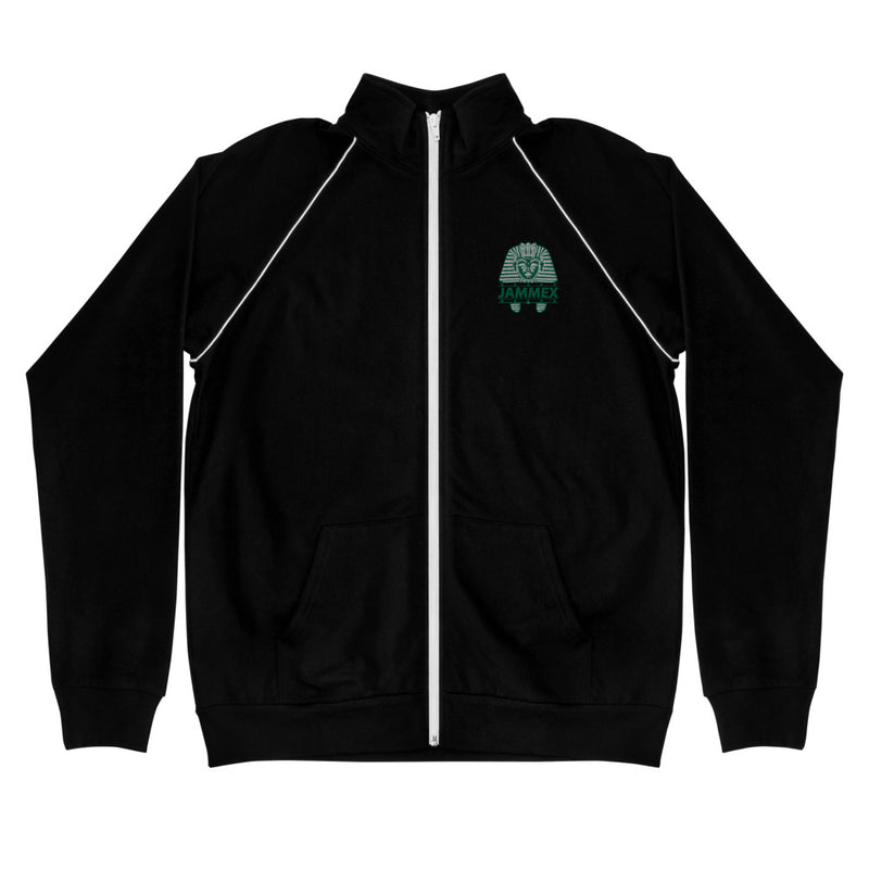 Green Pharaoh - Men’s Embroidered Piped Fleece Jacket