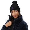 Purple Pharaoh - Embroidered Pom-Pom Beanie