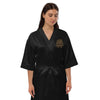 Gold Pharaoh - Women’s Embroidered Satin Robe