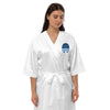 Aqua Pharaoh - Women’s Embroidered Satin Robe