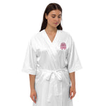 Magenta Pharaoh - Women’s Embroidered Satin Robe