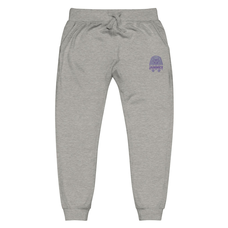 Plum Pharaoh - Unisex Embroidered Fleece Joggers