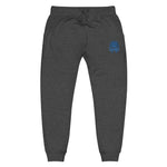 Turquoise Pharaoh - Unisex Embroidered Fleece Joggers