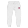 Magenta Pharaoh - Unisex Embroidered Fleece Joggers