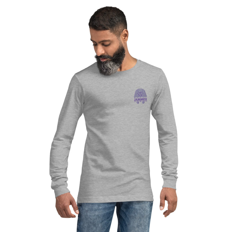 Plum Pharaoh - Unisex Embroidered Long Sleeve T-Shirt