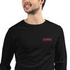 Rose Label - Unisex Embroidered Long Sleeve T-Shirt