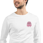 Magenta Pharaoh - Unisex Embroidered Long Sleeve T-Shirt