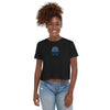 Azure Pharaoh - Women’s Embroidered Crop T-Shirt