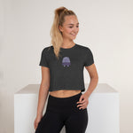 Plum Pharaoh - Women’s Embroidered Crop T-Shirt