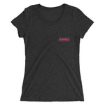 Rose Label - Women’s Embroidered Tri-Blend T-Shirt